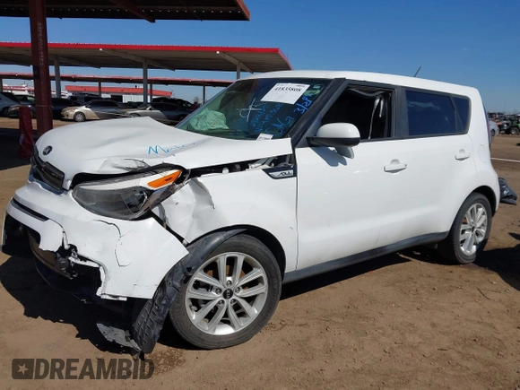 2017 Kia Soul + with VIN KNDJP3A56H7415368, listed as a IAAI auction lot 41835808 with 1 mi miles. Bid and sale history available at carsss.com. Image 2.