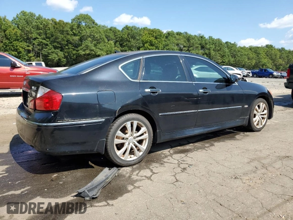 2008 Infiniti M with VIN JNKBY01E98M500804, listed as a Copart auction lot 41509905 with 180,739 mi miles and Non repairable. Bid and sale history available at DreamBid. Image 3.