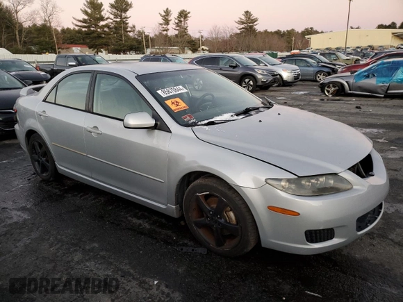 2007 Mazda 6 i Touring with VIN 1YVHP80C875M33306, listed as a Copart auction lot 85670844 with 181,641 mi miles and Salvage Title. Bid and sale history available at DreamBid. Image 4.