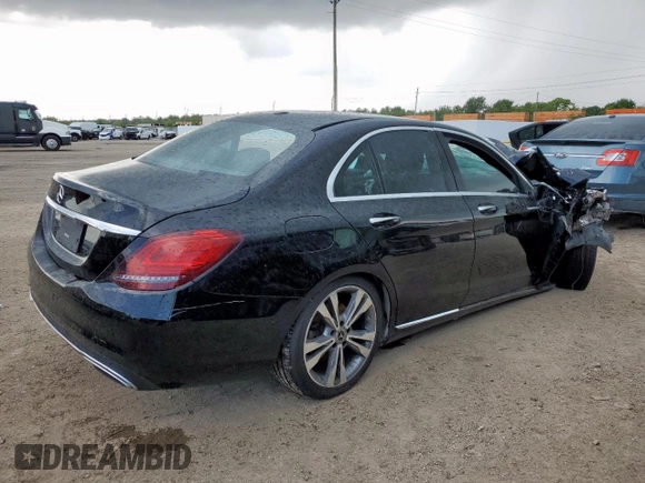 2019 Mercedes-Benz C 300 with VIN 55SWF8DB6KU306139, listed as a Copart auction lot 61491765 with Not provided miles and Clean title. Bid and sale history available at DreamBid. Image 3.