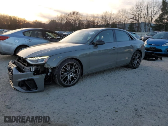 2021 Audi S4 Premium Plus with VIN WAUB4AF45MA063573, listed as a Copart auction lot 79421324 with 36,574 mi miles and Salvage Title. Bid and sale history available at carsss.com. Image 1.