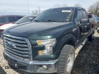 2015 Ford F-150 XL with VIN 1FTEX1CP7FKE08394, listed as a Copart auction lot 47661615 with 126,942 mi miles and Salvage Title. Bid and sale history available at carsss.com. Image 1.