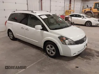 2008 Nissan Quest S z VIN 5N1BV28U38N116025, wystawiony jako IAAI lot #41979029 z przebiegiem 115 977 mil mil oraz . Historia ofert i sprzedaży dostępna na DreamBid. Obrazek 1.