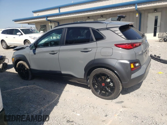 2021 Hyundai Kona Night Edition with VIN KM8K6CA53MU687603, listed as a Copart auction lot 75451844 with 18,292 mi miles and Salvage Title. Bid and sale history available at DreamBid. Image 2.
