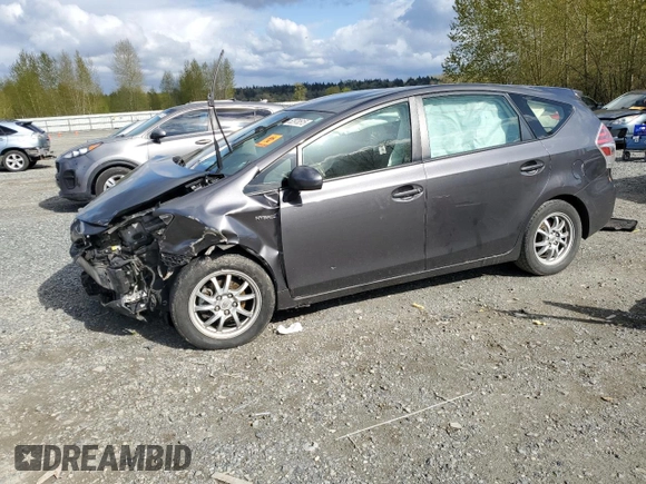 2017 Toyota Prius v Two with VIN JTDZN3EU4HJ058432, listed as a Copart auction lot 52978515 with Not Provided miles and Salvage Title. Bid and sale history available at carsss.com. Image 1.
