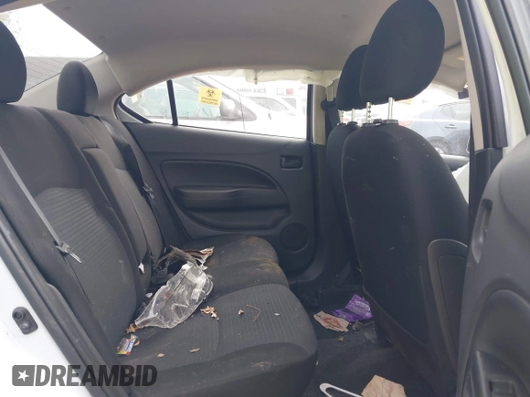 2022 Mitsubishi Mirage ES with VIN ML32FUFJXNHF05539, listed as a IAAI auction lot 41545670 with Not provided miles and . Bid and sale history available at DreamBid. Image 8.