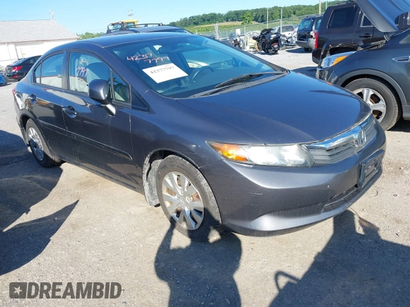 2012 Honda Civic LX z VIN 19XFB2F50CE355314, wystawiony jako IAAI lot #42377797 z przebiegiem 186 705 mil mil oraz . Historia ofert i sprzedaży dostępna na DreamBid. Obrazek 1.