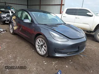 2023 Tesla Model 3 with VIN 5YJ3E1EA4PF641945, listed as a IAAI auction lot 42108761 with 16,490 mi miles and . Bid and sale history available at DreamBid. Image 1.