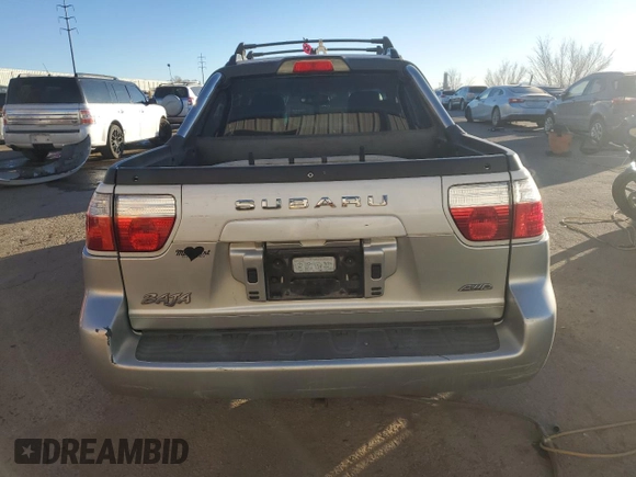 2005 Subaru Baja Turbo z VIN 4S4BT63C355101225, wystawiony jako Copart lot #41710535 z przebiegiem 201 697 mil mil oraz Szkody całkowita. Historia ofert i sprzedaży dostępna na DreamBid. Obrazek 6.