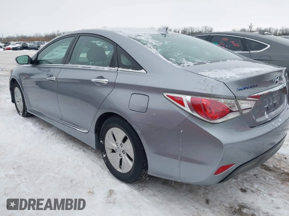 2014 Hyundai Sonata Hybrid Limited with VIN KMHEC4A4XEA117023, listed as a IAAI auction lot 41299461 with 154,822 mi miles. Bid and sale history available at carsss.com. Image 3.