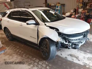 2022 Chevrolet Equinox RS with VIN 3GNAXWEV8NS111684, listed as a IAAI auction lot 41673215 with 58,264 mi miles and . Bid and sale history available at DreamBid. Image 1.