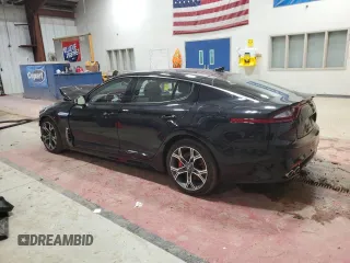 2018 Kia Stinger GT2 with VIN KNAE55LC3J6015694, listed as a Copart auction lot 51275075 with 43,999 mi miles and Salvage Title. Bid and sale history available at carsss.com. Image 2.