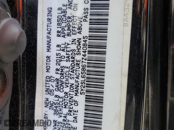 2007 Pontiac Vibe with VIN 5Y2SL65867Z440845, listed as a Copart auction lot 69931974 with 171,426 mi miles and Salvage Title. Bid and sale history available at carsss.com. Image 15.
