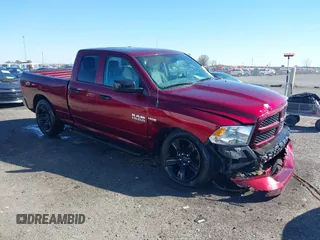 2018 Ram 1500 Express with VIN 1C6RR6FT5JS127132, listed as a IAAI auction lot 41809334 with 126,722 mi miles and . Bid and sale history available at DreamBid. Image 1.