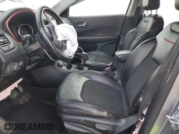 2020 Jeep Compass Trailhawk with VIN 3C4NJDDB0LT163356, listed as a Copart auction lot 46808025 with 103,395 mi miles and Salvage Title. Bid and sale history available at carsss.com. Image 7.