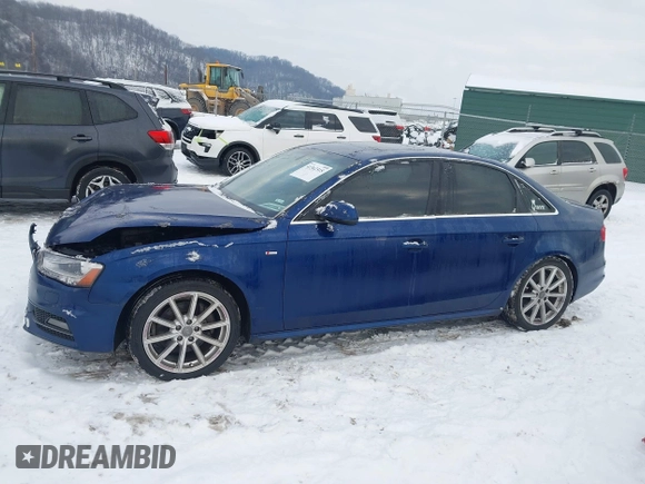 2015 Audi A4 Premium Plus with VIN WAUFFAFL3FN014015, listed as a IAAI auction lot 41362315 with 122,887 mi miles. Bid and sale history available at carsss.com. Image 14.