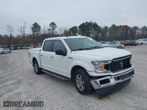 2020 Ford F-150 XL with VIN 1FTEW1C51LFB75537, listed as a IAAI auction lot 41715695 with 76,585 mi miles. Bid and sale history available at carsss.com. Image 1.