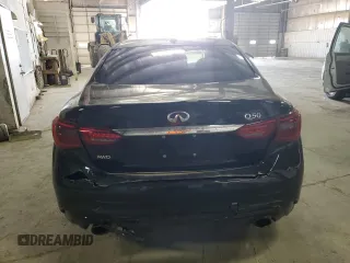 2019 Infiniti Q50 Luxe z VIN JN1EV7AR2KM555382, wystawiony jako Copart lot #49493895 z przebiegiem 82 409 mil mil oraz Szkoda całkowita • Salvage title. Historia ofert i sprzedaży dostępna na DreamBid. Obrazek 6.