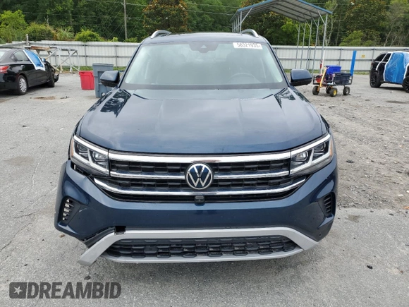 2021 Volkswagen Atlas SEL Premium with VIN 1V2TR2CA0MC532578, listed as a Copart auction lot 58321935 with 95,283 mi miles and Salvage title. Bid and sale history available at DreamBid. Image 5.