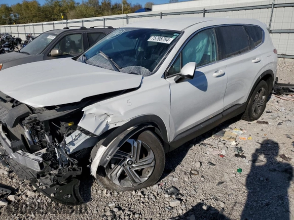 2022 Hyundai Santa Fe SE with VIN 5NMS1DAJ5NH473324, listed as a Copart auction lot 75798794 with 18,691 mi miles and Salvage Title. Bid and sale history available at carsss.com. Image 1.