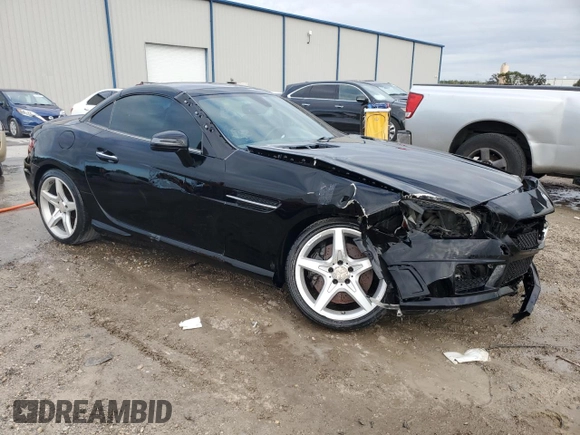2013 Mercedes-Benz SLK 250 with VIN WDDPK4HA9DF061496, listed as a Copart auction lot 78623714 with Not provided miles and Salvage title. Bid and sale history available at DreamBid. Image 4.