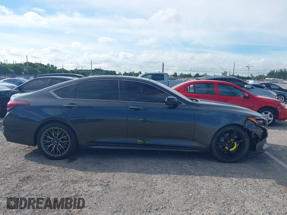 2018 Genesis G80 Sport z VIN KMHGN4JB1JU219160, wystawiony jako IAAI lot #40423005 z przebiegiem 44 011 mil mil oraz . Historia ofert i sprzedaży dostępna na DreamBid. Obrazek 13.