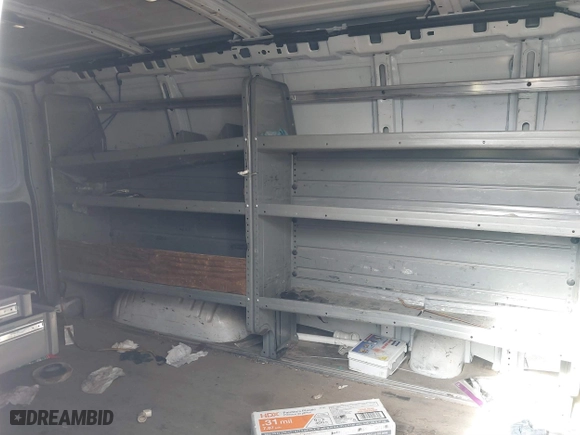 2017 GMC Savana Cargo Van with VIN 1GTW7AFG9H1150162, listed as a IAAI auction lot 41601460 with 112,453 mi miles. Bid and sale history available at carsss.com. Image 8.