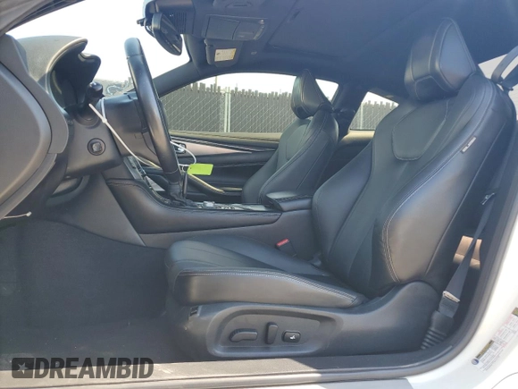 2021 Infiniti Q60 Luxe with VIN JN1EV7KLXMM470206, listed as a Copart auction lot 57438745 with 54,403 mi miles and Clean title. Bid and sale history available at DreamBid. Image 7.