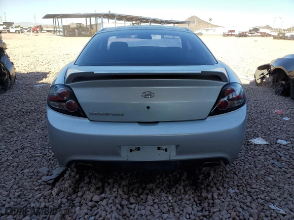 2008 Hyundai Tiburon GS with VIN KMHHM66D48U285161, listed as a Copart auction lot 44455035 with 43,780 mi miles and Salvage Title. Bid and sale history available at carsss.com. Image 6.