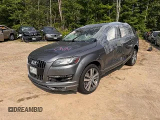 2013 Audi Q7 Premium Plus z VIN WA1LGAFE1DD003337, wystawiony jako Copart lot #61694855 z przebiegiem Nie podano mil oraz Czysty tytuł • Clean title. Historia ofert i sprzedaży dostępna na DreamBid. Obrazek 2.
