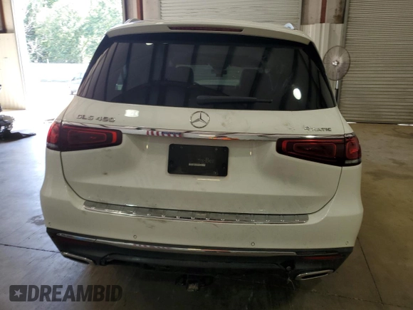 2021 Mercedes-Benz GLS with VIN 4JGFF5KE3MA386021, listed as a Copart auction lot 58835623 with 46,911 mi miles. Bid and sale history available at carsss.com. Image 6.