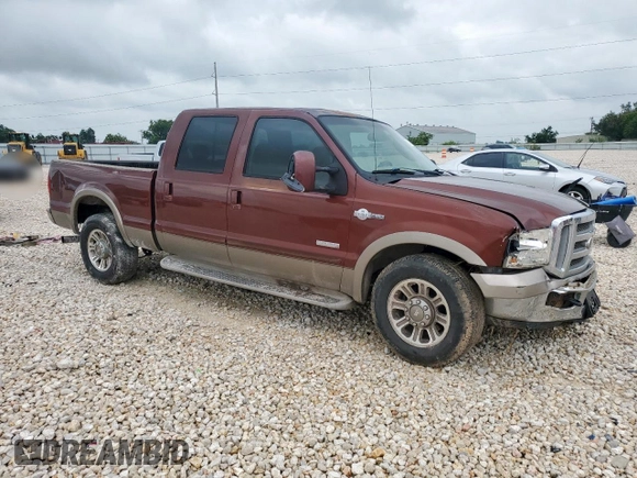2005 Ford F-250 XL with VIN 1FTSW20PX5ED11526, listed as a Copart auction lot 62649305 with 253,294 mi miles and Salvage title. Bid and sale history available at DreamBid. Image 4.