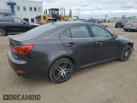 2009 Lexus IS 250 with VIN JTHCK262195028304, listed as a Copart auction lot 61438245 with 152,572 mi miles and Salvage title. Bid and sale history available at DreamBid. Image 3.