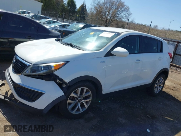 2016 Kia Sportage LX with VIN KNDPBCAC9G7872861, listed as a IAAI auction lot 41772819 with 117,540 mi miles and . Bid and sale history available at carsss.com. Image 14.