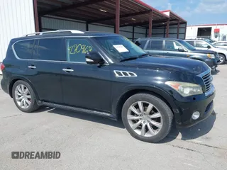2013 Infiniti QX56 with VIN JN8AZ2NE6D9042883, listed as a IAAI auction lot 42709167 with 180,460 mi miles and . Bid and sale history available at DreamBid. Image 1.