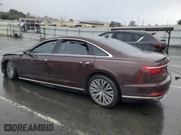 2019 Audi A8 L with VIN WAU8DAF82KN009487, listed as a Copart auction lot 48013045 with 44,362 mi miles and Clean Title. Bid and sale history available at carsss.com. Image 2.