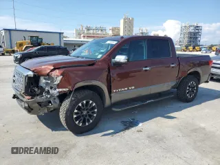 2018 Nissan Titan Pro-4X z VIN 1N6AA1E50JN526481, wystawiony jako Copart lot #71800504 z przebiegiem 147 463 mil mil oraz Szkoda całkowita • Salvage title. Historia ofert i sprzedaży dostępna na DreamBid. Obrazek 1.