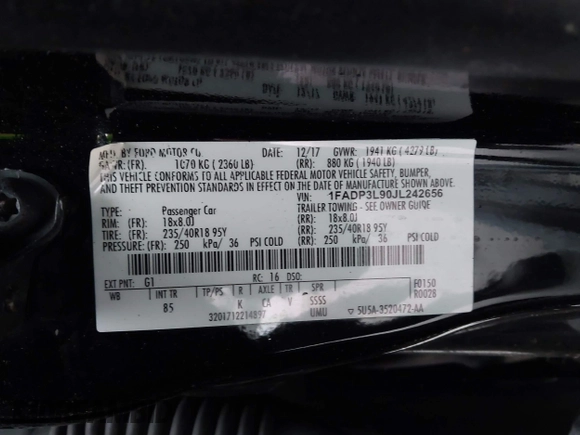 2018 Ford Focus ST with VIN 1FADP3L90JL242656, listed as a IAAI auction lot 41634222 with 114,481 mi miles and . Bid and sale history available at DreamBid. Image 9.