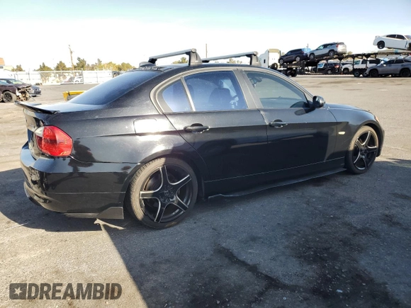 2006 BMW 3 Series 325i with VIN WBAVB13506PT13902, listed as a Copart auction lot 52562805 with 129,745 mi miles and Salvage Title. Bid and sale history available at carsss.com. Image 3.
