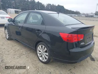 2013 Kia Forte SX with VIN KNAFW4A37D5701178, listed as a IAAI auction lot 41796171 with 187,086 mi miles. Bid and sale history available at carsss.com. Image 3.