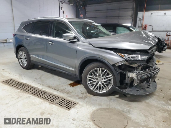2023 Acura MDX Advance с VIN 5J8YE1H84PL024056, выставлен на аукционе Copart как лот 56536215 с пробегом 19 561 миль миль и Списание • Salvage title. История ставок и продаж доступна на DreamBid. Изображение 4.