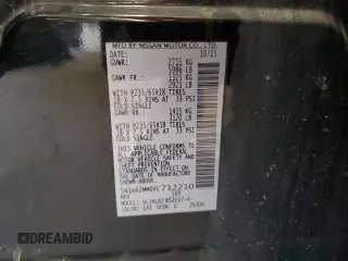 2015 Nissan Pathfinder SL z VIN 5N1AR2MM0FC712210, wystawiony jako Copart lot #57461895 z przebiegiem 136 886 mil mil oraz Szkoda całkowita • Salvage title. Historia ofert i sprzedaży dostępna na DreamBid. Obrazek 13.