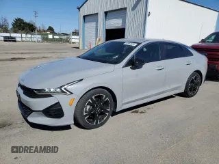 2022 Kia K5 GT-Line with VIN 5XXG64J27NG138936, listed as a Copart auction lot 53954535 with 33,587 mi miles and Salvage Title. Bid and sale history available at carsss.com. Image 1.