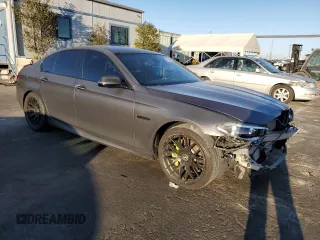2014 BMW 5 Series 535d with VIN WBAXA5C58ED690545, listed as a Copart auction lot 46672495 with 161,998 mi miles and Salvage Title. Bid and sale history available at carsss.com. Image 4.