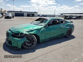 2022 BMW M4 Competition xDrive with VIN WBS43AZ06NCK19447, listed as a Copart auction lot 70302374 with 23,829 mi miles and Salvage Title. Bid and sale history available at carsss.com. Image 1.