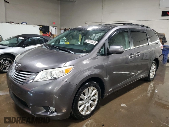 2011 Toyota Sienna XLE with VIN 5TDDK3DC3BS014640, listed as a Copart auction lot 52092045 with 190,090 mi miles and Salvage Title. Bid and sale history available at DreamBid. Image 1.