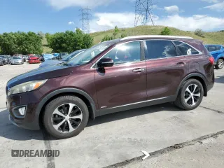 2016 Kia Sorento EX with VIN 5XYPHDA1XGG001585, listed as a Copart auction lot 62869755 with 103,978 mi miles and Clean title. Bid and sale history available at DreamBid. Image 1.