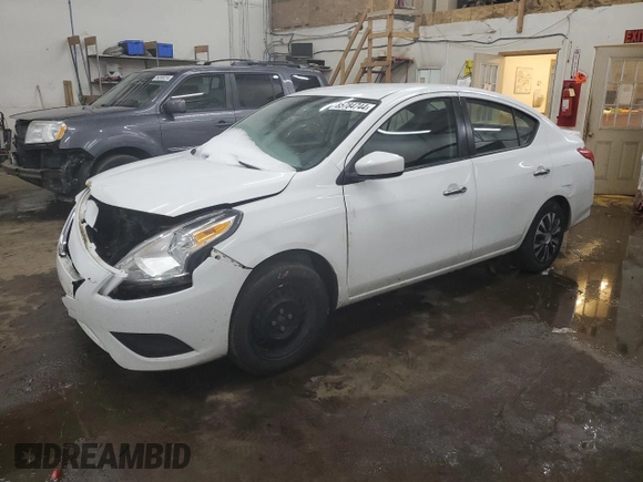 2019 Nissan Versa SV z VIN 3N1CN7AP9KL868736, wystawiony jako Copart lot #85784744 z przebiegiem 69 845 mil mil oraz Szkoda całkowita • Salvage title. Historia ofert i sprzedaży dostępna na DreamBid. Obrazek 1.