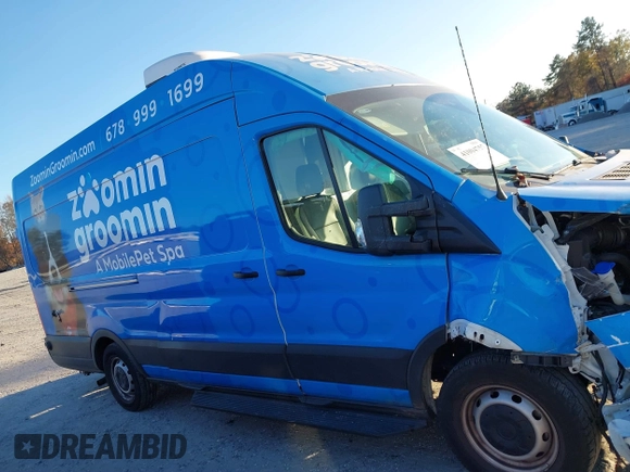 2023 Ford Transit Cargo with VIN 1FTBW3X8XPKB71163, listed as a IAAI auction lot 41004757 with 17,340 mi miles and . Bid and sale history available at carsss.com. Image 13.