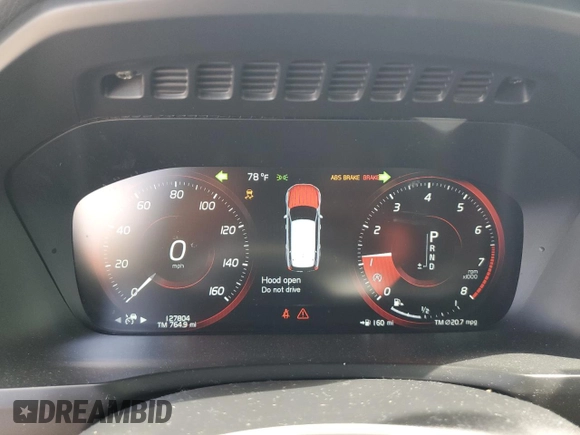 2017 Volvo XC90 with VIN YV4A22PK8H1109374, listed as a Copart auction lot 49300485 with 127,804 mi miles and Salvage Title. Bid and sale history available at DreamBid. Image 9.